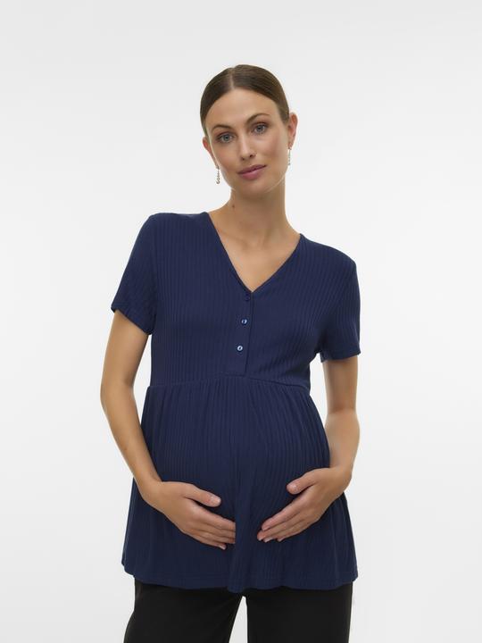 Actual product image Mamalicious Normal geschnitten V-Ausschnitt Top Bluse (XL)
