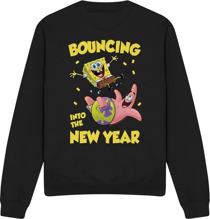 Produktbild Spongebob Squarepants Bouncing Into The New Year Sweatshirt (L)