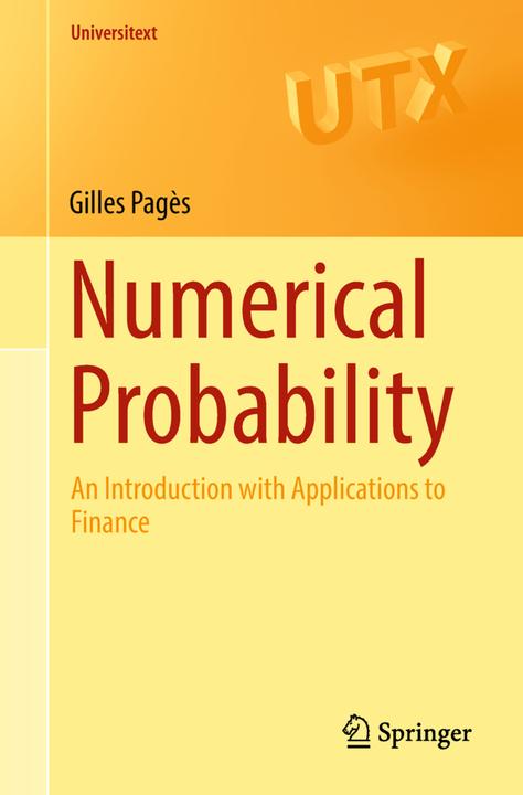 Produktbild Numerical Probability (Englisch, Gilles Pagès, 2018)