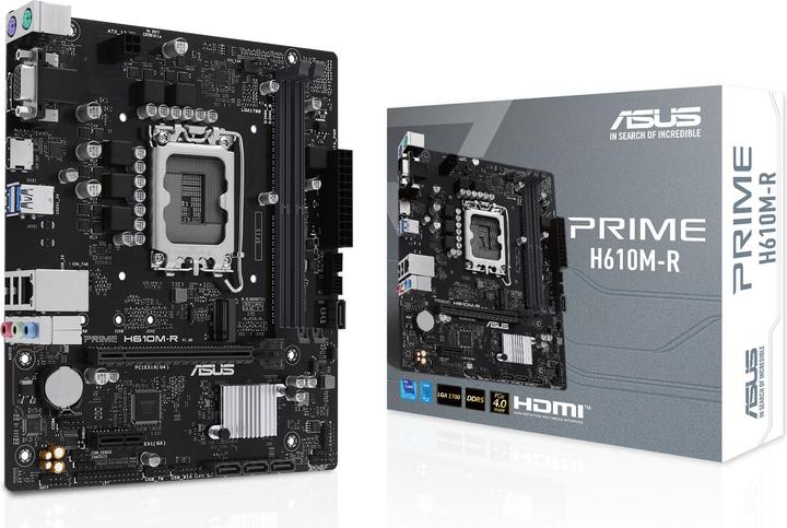 Actual product image ASUS PRIME H610M-R SI (1700) (D) (LGA 1700, Intel H610, mATX)