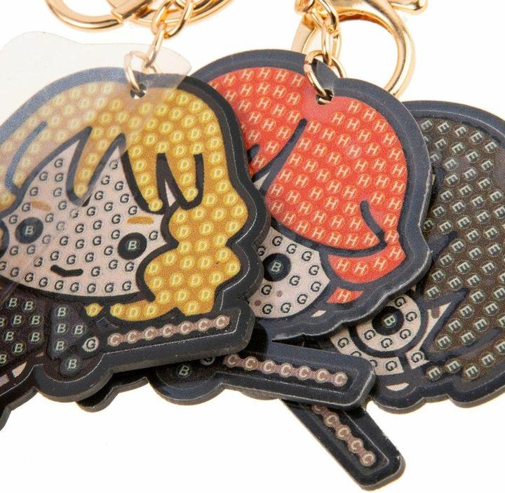Actual product image Craft Buddy Flying friends, Crystal Art key ring 3 pieces