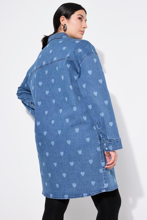 Produktbild Studio Untold Jeanskleid, oversized, HEARTS-Print (50, 52)