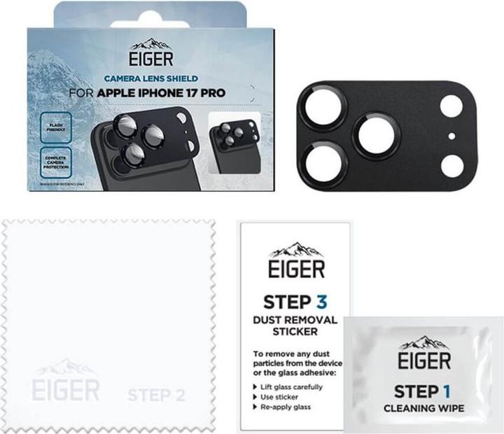 Actual product image Eiger Kameralinsen-Schutzglas Mountain Glass (1 pcs., Apple iPhone 17 Pro)