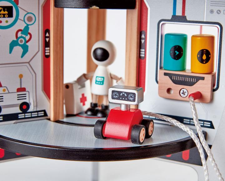 Actual product image Hape four-stage rocket