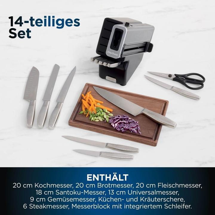 Actual product image Ninja Knife set steel wood stainless steel 14 pieces