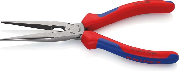 Produktbild Knipex Flachrundzange mit Schneide(Storchschnabelzange) 26 12 200 SB (230 mm)