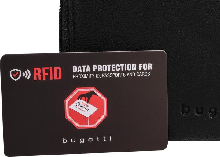 Actual product image Bugatti Black Magic Geldbörse RFID Schutz Leder 15.5 cm