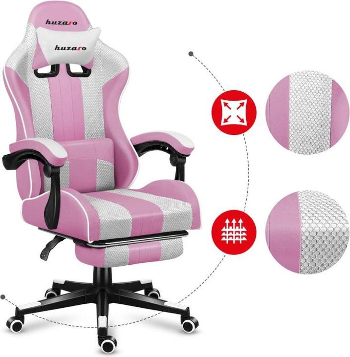 Produktbild Huzaro Fotel gamingowy Force 4.7 Pink Mesh