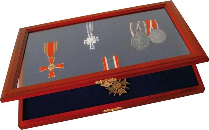 Actual product image Safe Wooden display case for medals and decorations