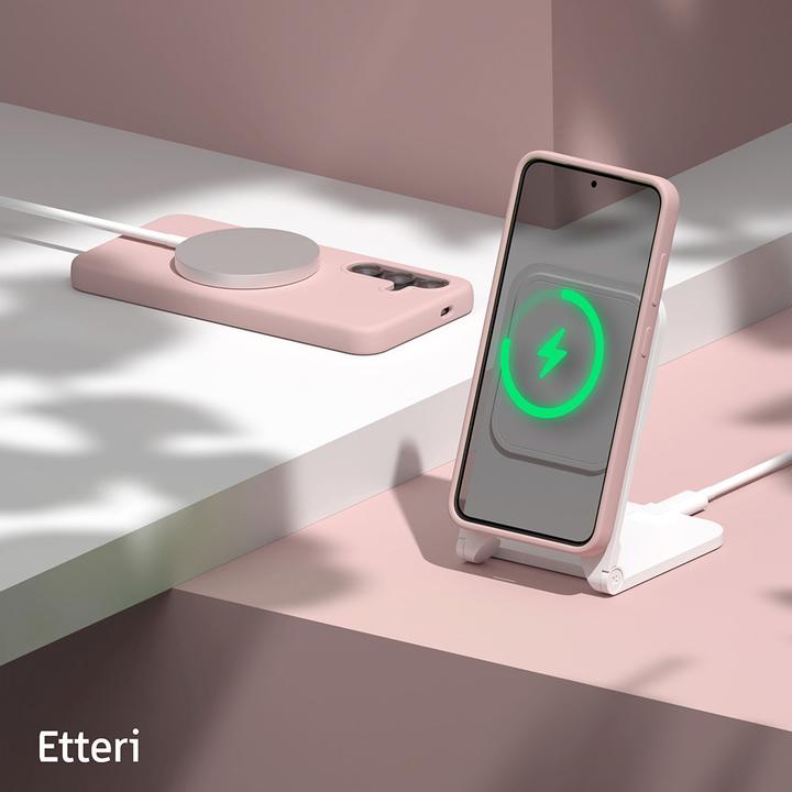 Actual product image Etteri Silicone case for Samsung Galaxy S24 Plus light pink (Samsung Galaxy S24+)