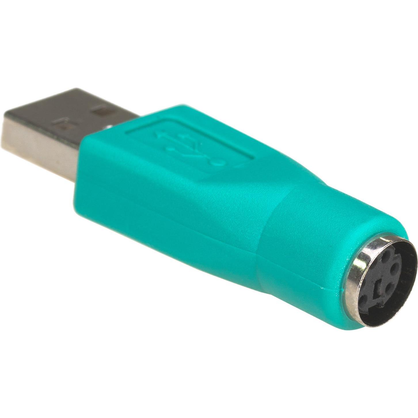 Akyga adattatore AK-AD-14 USB A (f) / PS/2 (m) (PS/2, 5 cm), Adattatore dati + video, Verde