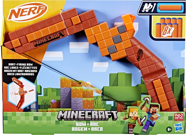 Actual product image Nerf Minecraft Bow