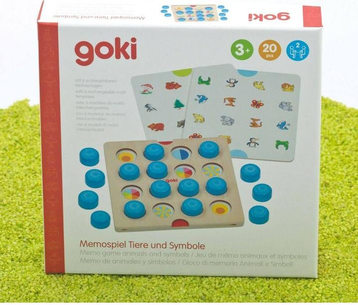 Actual product image Goki Memo game Animals & Symbols (German)