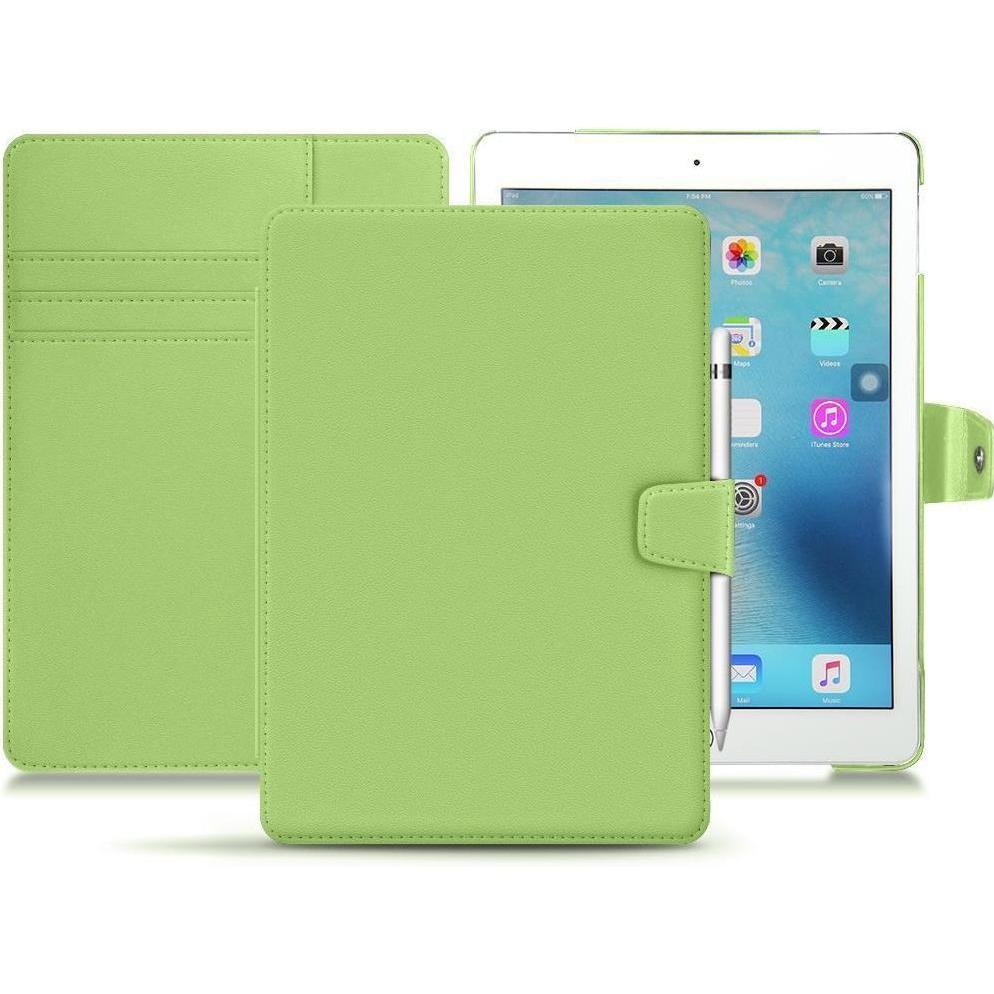 Noreve Lederschutzhülle Wallet (iPad 9.7), Tablet Hülle, Grün