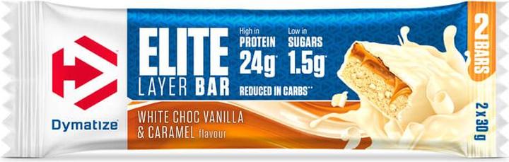 Produktbild Dymatize Elite Layer (Weisse Schokolade, Caramel, Vanille, 18 Stk., 1080 g)