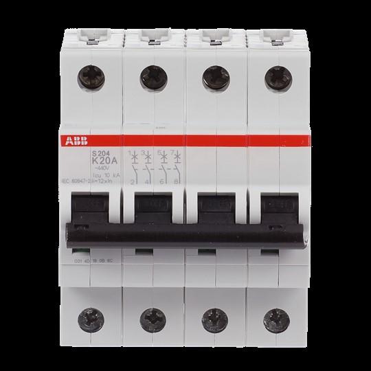 Produktbild ABB S204-K20 Sicherungsautomat K-Char., 6 2CDS254001R0487