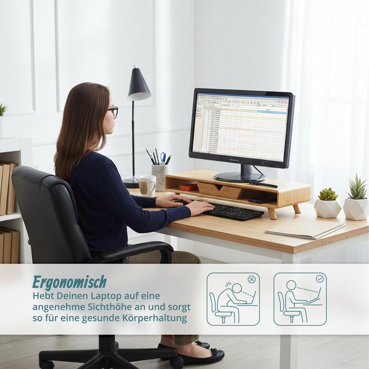 Actual product image Relaxdays screen riser