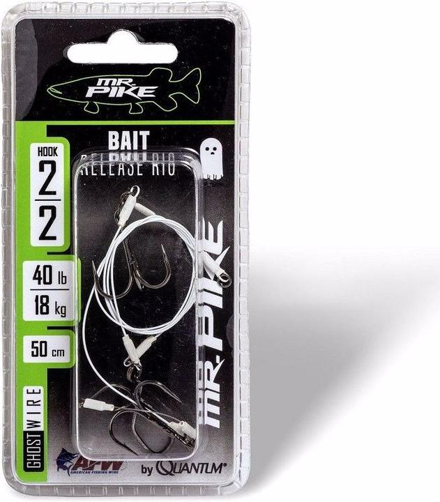 Actual product image Quantum Mr. Pike Ghost Traces Bait Release Rig