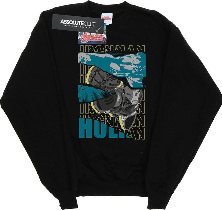 Produktbild Avengers Iron Man And Hulk Collage Sweatshirt Jungen (152, 158)