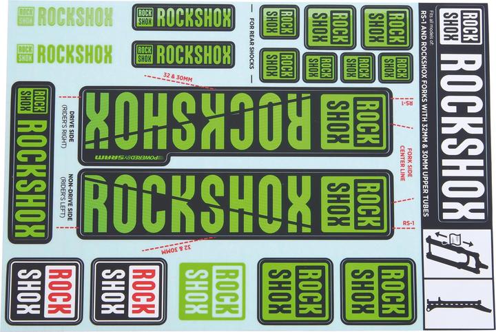 Actual product image RockShox Sticker kit for forks until 2018