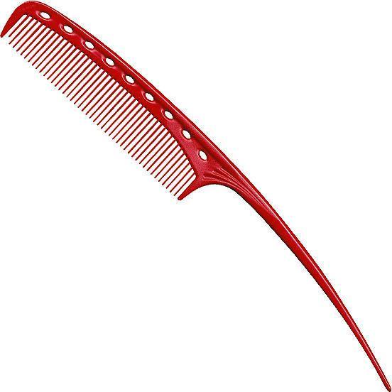 Actual product image Haaro Y.S. Comb with handle no. 104 red
