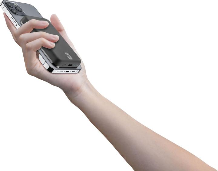 Immagine prodotto Cellularline Wireless power bank MAG 5000 Caricabatterie portatile compatibile con MagSafe Nero (5000 mAh, 7.50 W, 19.25 Wh)