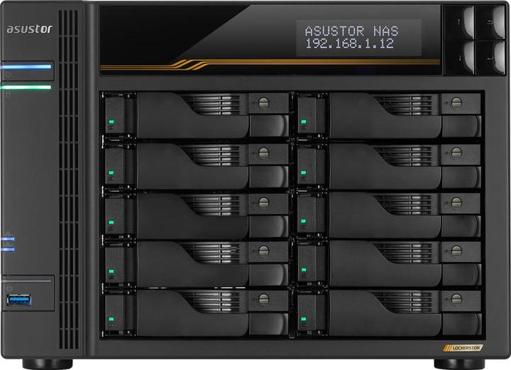 Produktbild Asustor AS6810T Gen3 Lockerstor 10 NAS System 10-bay