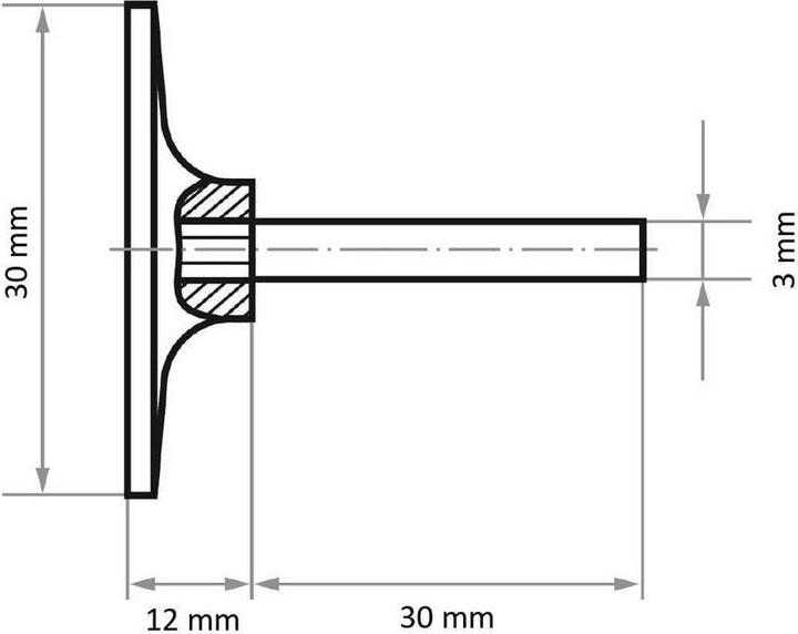 Produktbild Gummi-Schleifteller Klett