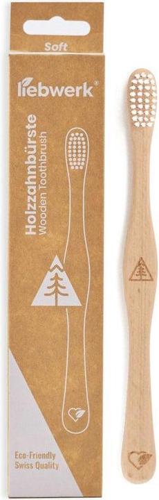 Actual product image Liebwerk Wooden toothbrush Soft Pine (Soft, 1 x)