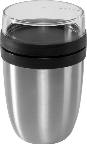 Actual product image Mepal isoleer lunchpot Ellipse - 500 + 200 ml - Thermos lunchbox - Nordic black (107647041100)