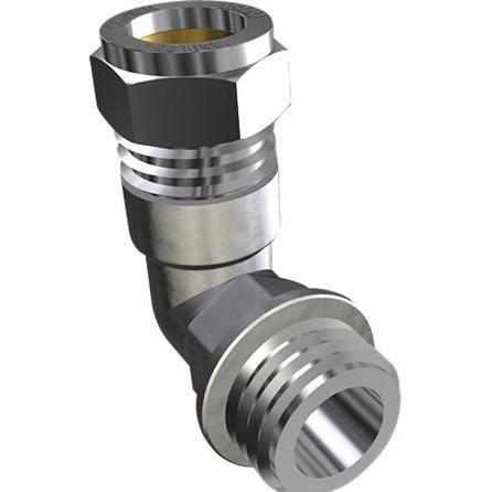 Conex-Banninger, Rohrverbindungstechnik, IBP CONEX Vinkel 1/2"-10 mm med nippel forkromet (Winkelverbindung)