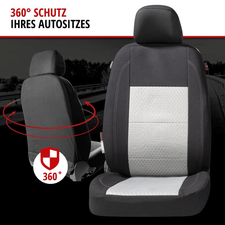 Actual product image Walser Premium car seat covers Avignon with zip, ZIPP-IT car seat covers