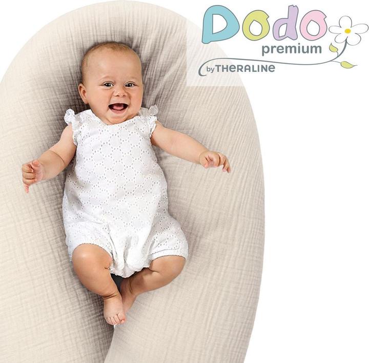 Produktbild Theraline Stillkissen Stillkissen Dodo Premium mit feiner Perlen-Füllung (180 x 34 cm)