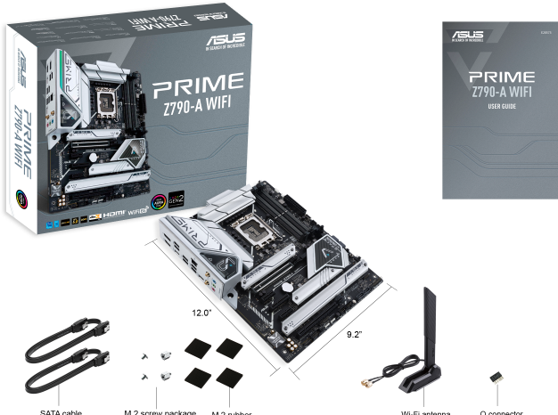 Actual product image ASUS PRIME Z790-A WIFI (LGA 1700, Intel Z790, ATX)