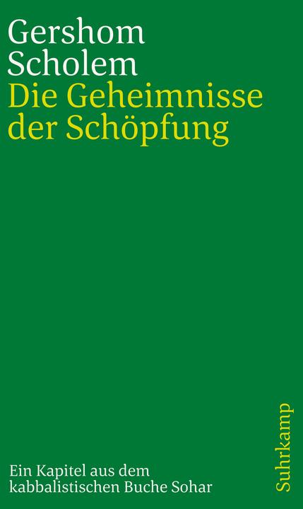 Image du produit Die Geheimnisse der Schöpfung (Allemand, Gershom Scholem, 2018)