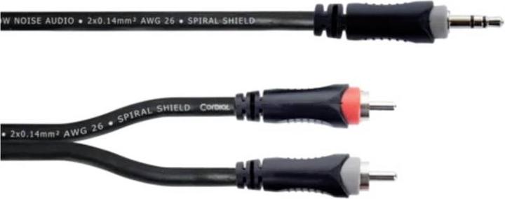 Actual product image Cordial 14857 Klinke / Cinch Audio Y-Adapter (1x Klinkenstecker 3.5 mm - 2x Cinc (5 m, 2.5mm, Cinch)
