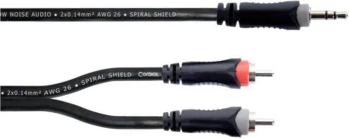 Produktbild Cordial 14857 Klinke / Cinch Audio Y-Adapter (1x Klinkenstecker 3.5 mm - 2x Cinc