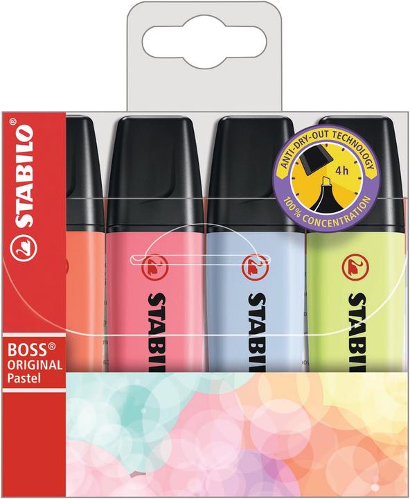 Immagine prodotto STABILO BOSS ORIGINAL Evidenziatore pastello (4 x)