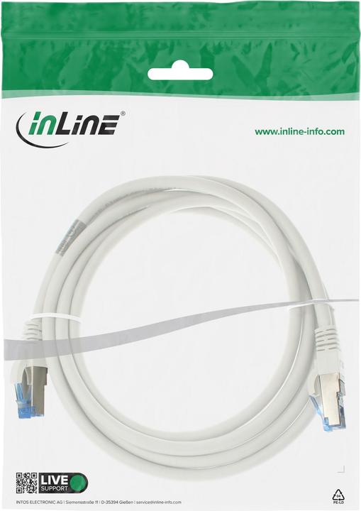 Actual product image InLine Patch cable Cat.6A, S/FTP (PiMf), 500MHz (S/FTP, CAT6a, 3 m)