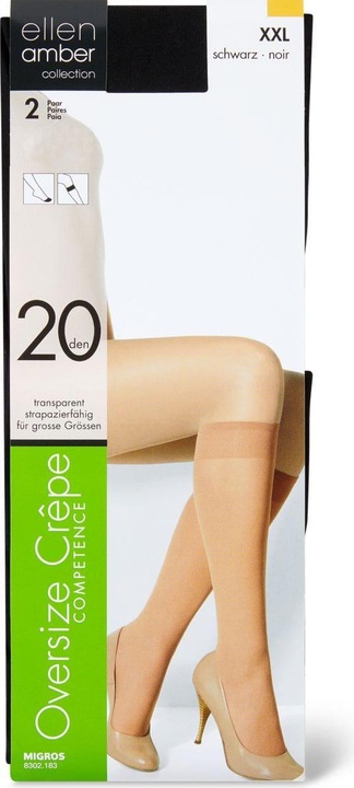 Image du produit Ellen Amber Damen Kniestrümpfe Oversize Crêpe (20 DEN)