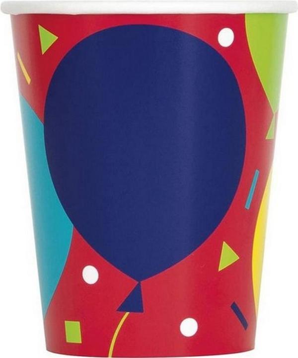 Produktbild Unique Party Ballons WegwerfTasse Papier Happy Birthday 8erPack (8 x)