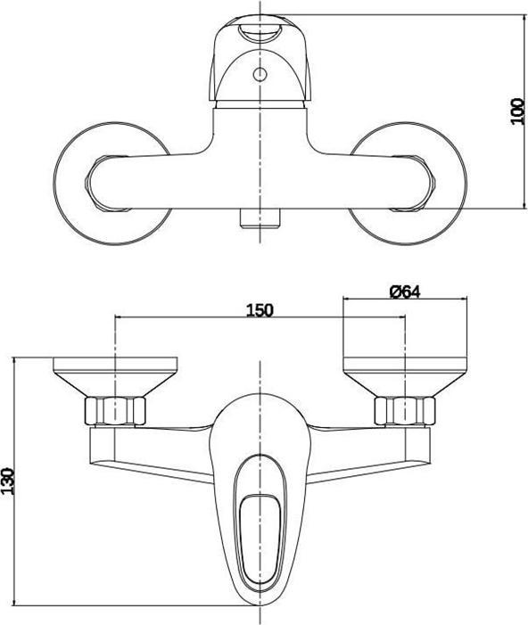 Actual product image Thema_lux SHOWER FAUCET DF1224