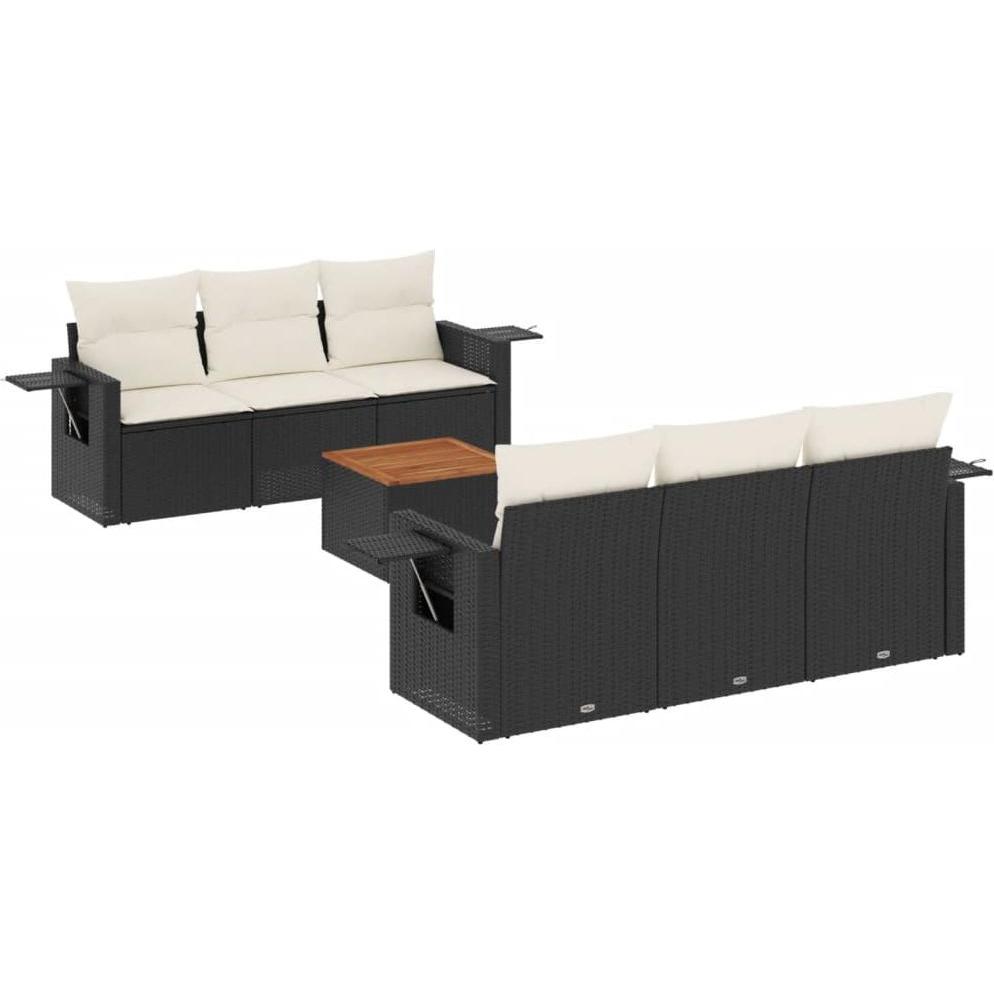 VidaXL, Gartenlounge, 10-tlg. Garten-Lounge-Set mit Kissen