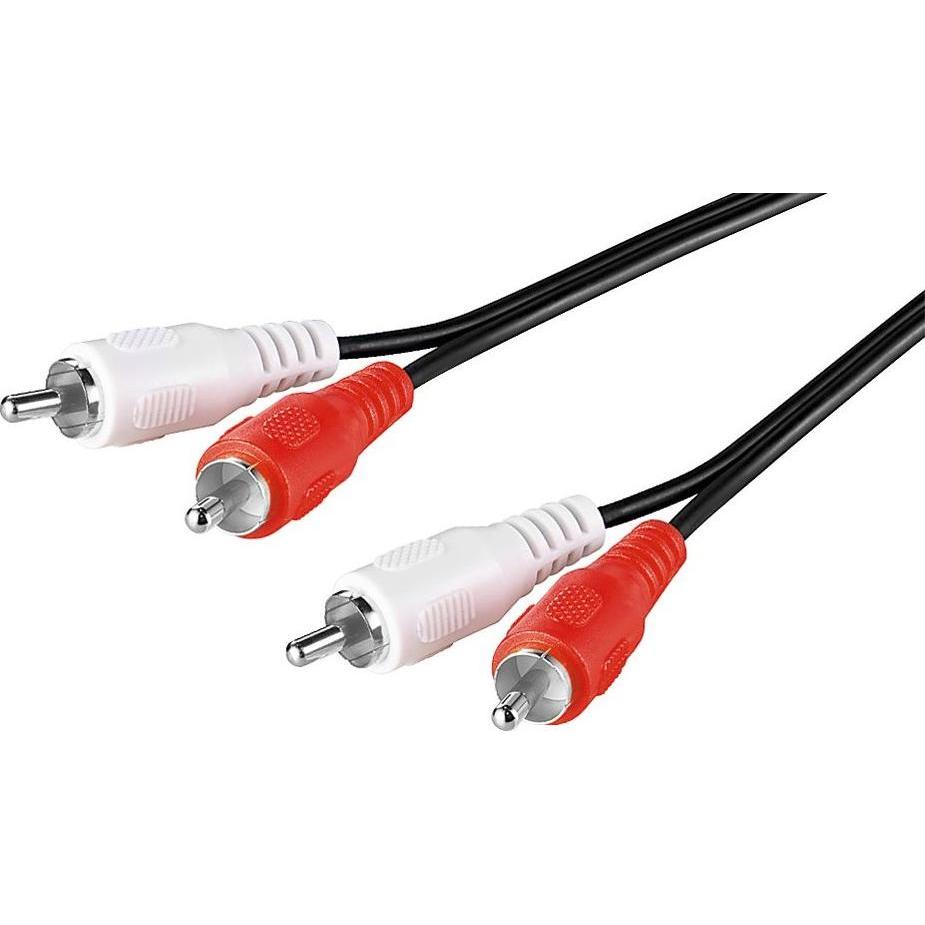 MicroConnect Stereo RCA Cable, 2.5 meter (2.50 m), Audio Kabel