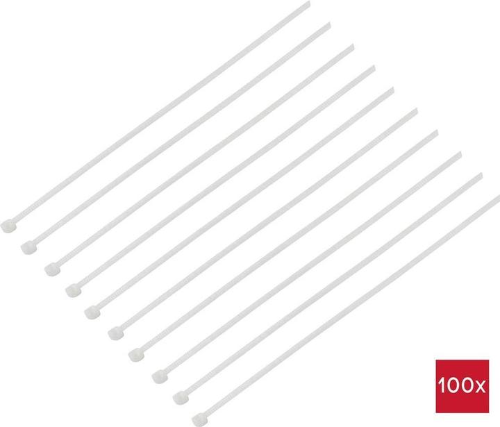Immagine prodotto Tru Components TC-BT-750-7.6-N Fascetta 750 mm 7,6 mm Naturale 100 pz. (Fascette in plastica, 750 mm, 100 pz.)