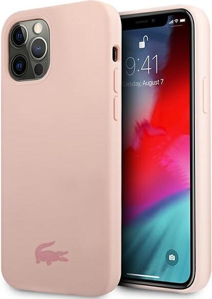 Produktbild Lacoste LCHCP12MSI iPhone 12 / 12 Pro 6,1" różowy/pink hardcase Silicone (Apple iPhone 12)