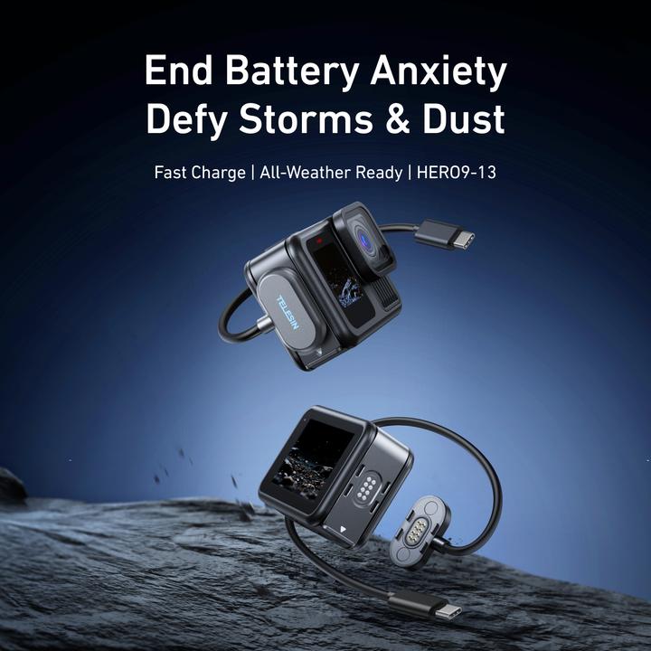 Produktbild Telesin Magnetic Door and Power Cable Kit for GoPro Hero 13/12/11/10/9