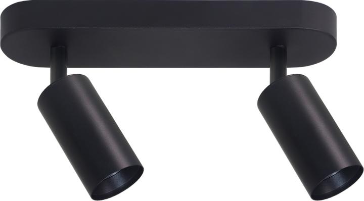 Produktbild Luxula Schwenkbarer LED Aufbauspot, 2-flammig, schwarz (GU10)