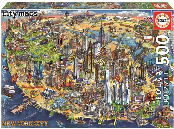 Produktbild Educa New York City Map (500 Teile)