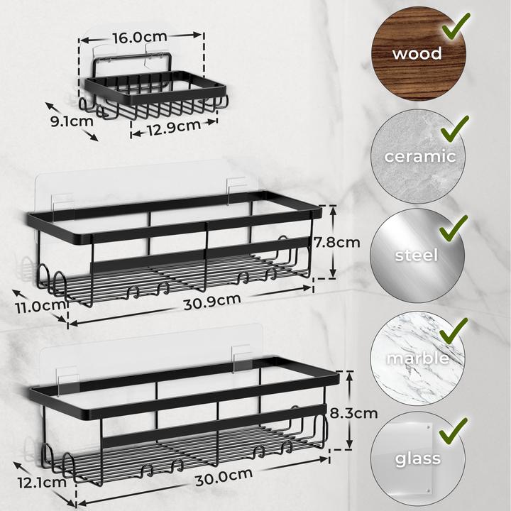 Actual product image Wilford & Sons Badezimmer-Duschregal